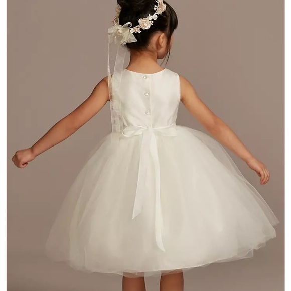 David's Bridal Flower Girl Dress - Picture 2 of 6